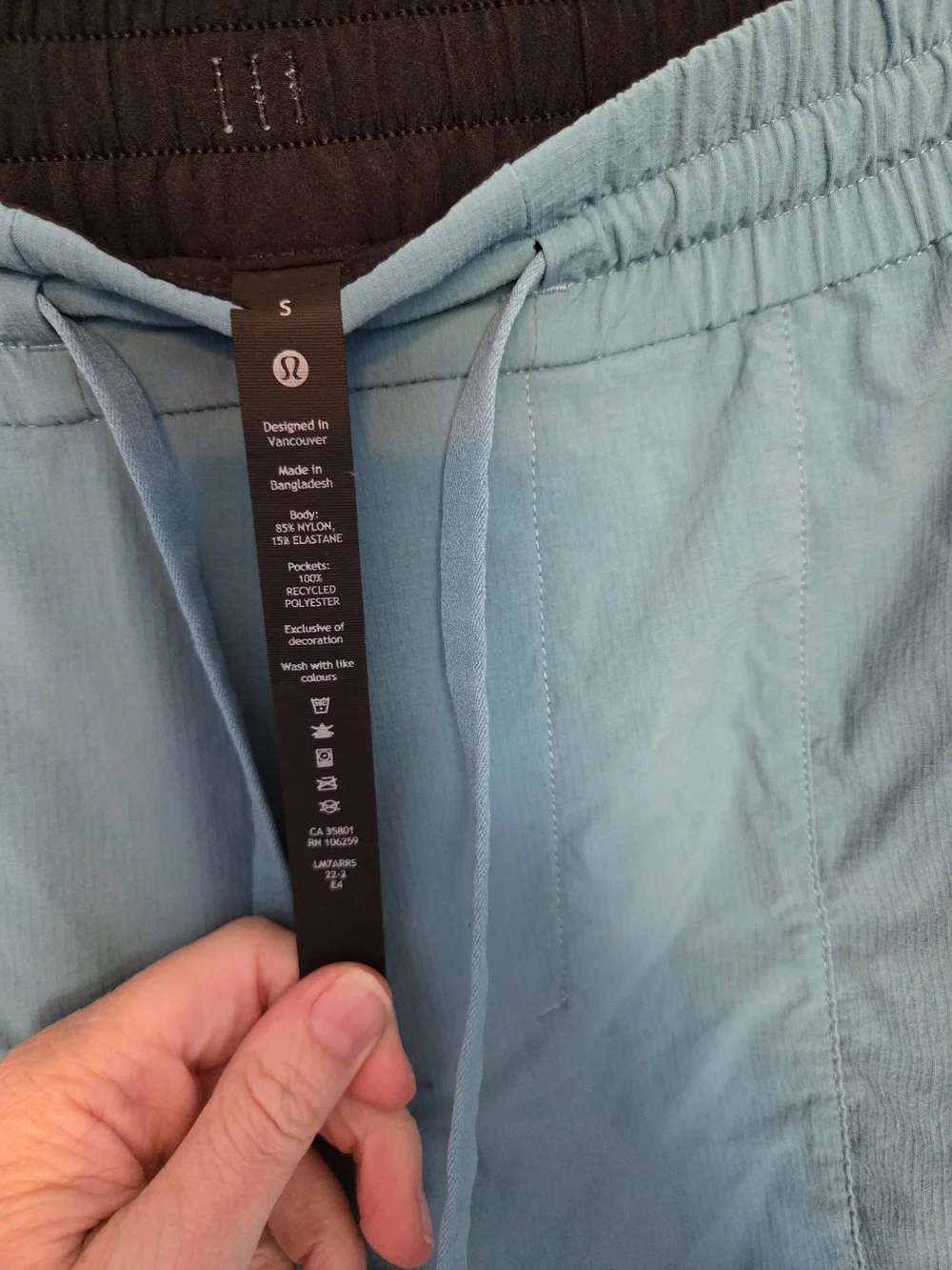lululemon athletica Men's Teal Drawstring Athletic Shorts